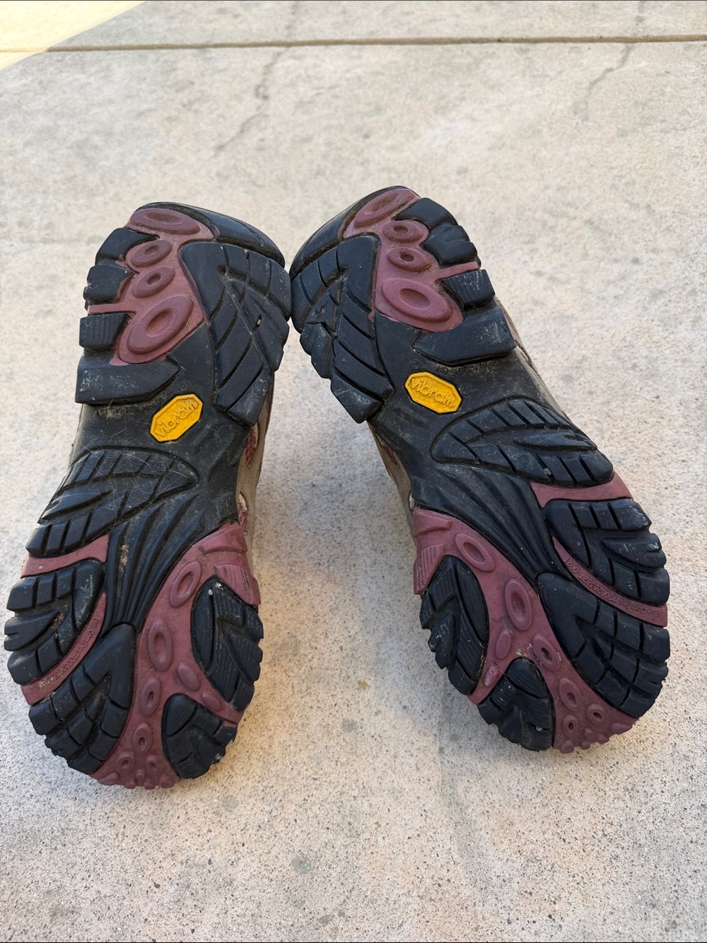 Merrell Women's Moab 2 Mid Vibram Boulder/Blush Waterproof Hiking Boots Size 9.5 - Picture 7 of 10